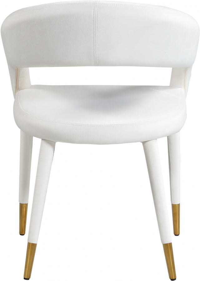 Chaise de salle à manger Destiny en velours