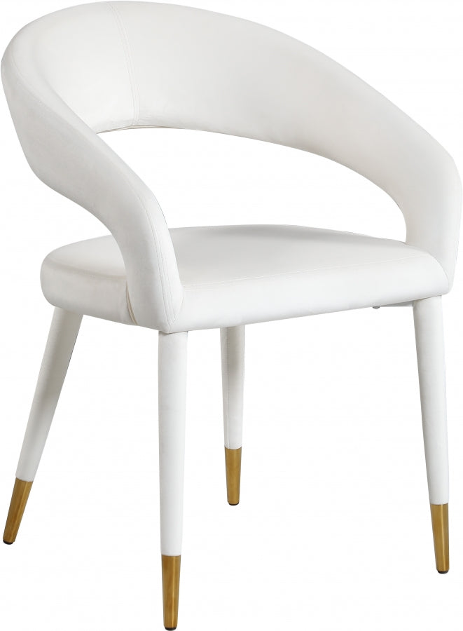 Chaise de salle à manger Destiny en velours