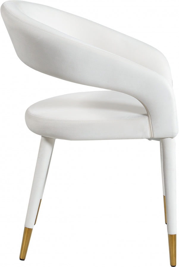 Chaise de salle à manger Destiny en velours