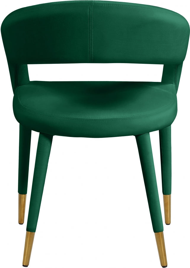 Chaise de salle à manger Destiny en velours