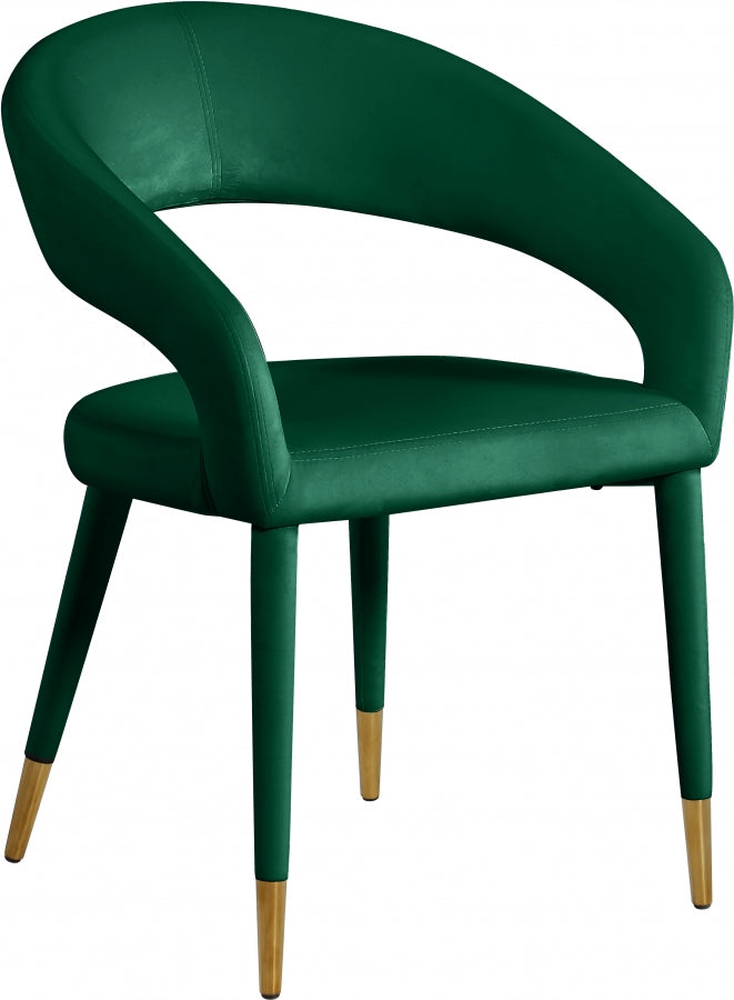 Chaise de salle à manger Destiny en velours