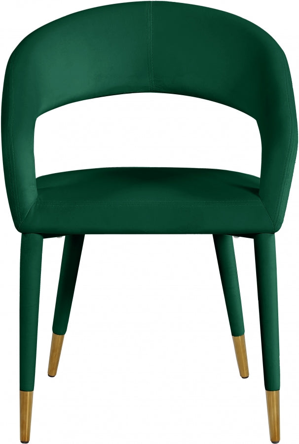Chaise de salle à manger Destiny en velours