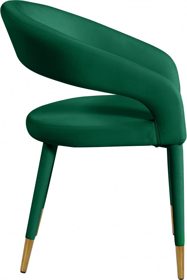 Chaise de salle à manger Destiny en velours