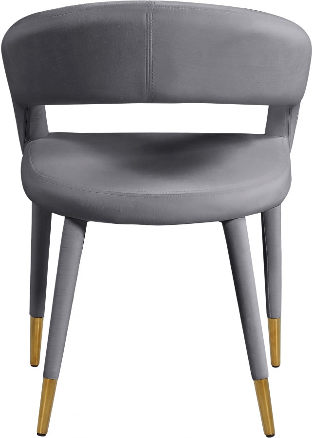 Chaise de salle à manger Destiny en velours