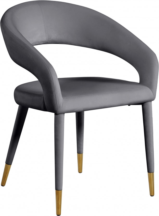 Chaise de salle à manger Destiny en velours
