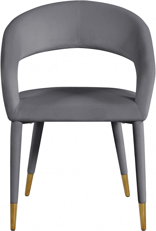 Chaise de salle à manger Destiny en velours