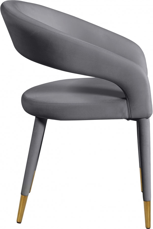 Chaise de salle à manger Destiny en velours