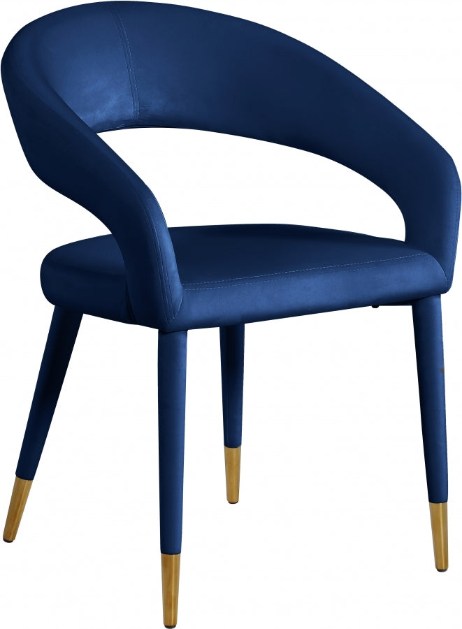 Chaise de salle à manger Destiny en velours