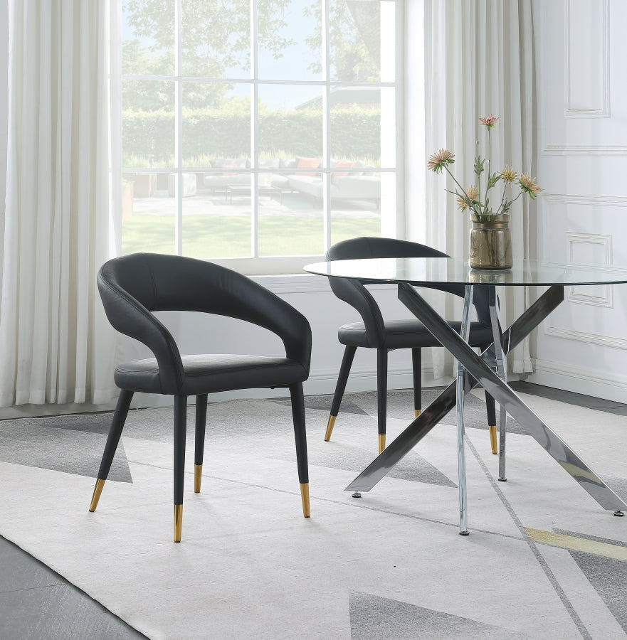 Chaise de salle à manger en similicuir Destiny