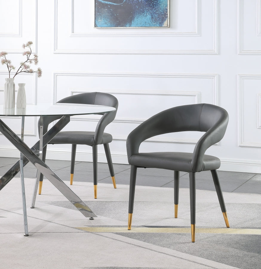 Chaise de salle à manger en similicuir Destiny