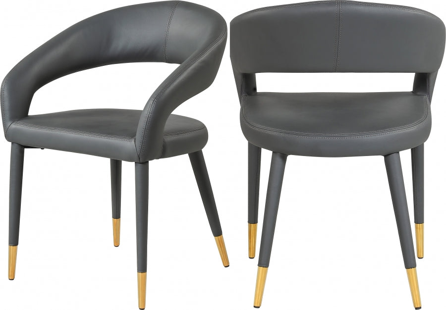 Chaise de salle à manger en similicuir Destiny