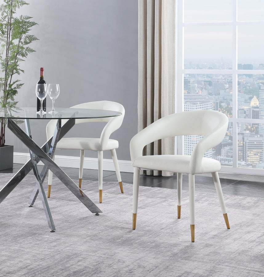 Chaise de salle à manger en similicuir Destiny