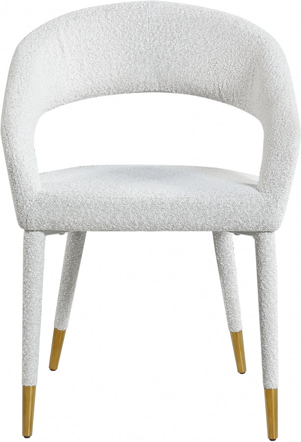 Chaise de salle à manger en tissu bouclé Destiny