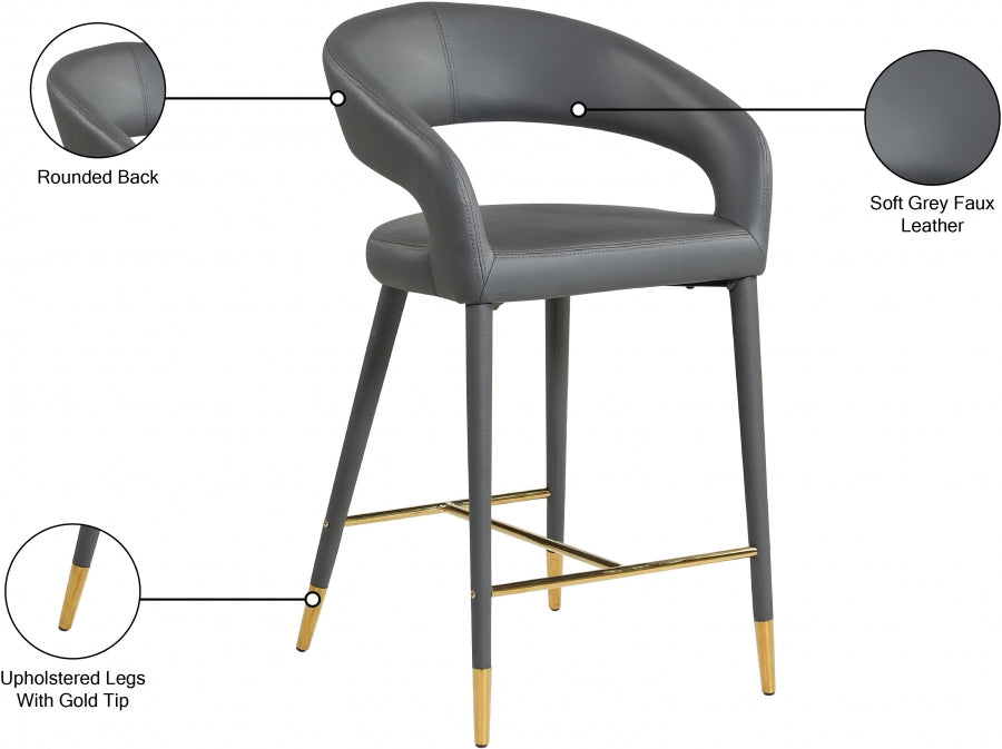 Tabouret en similicuir Destiny