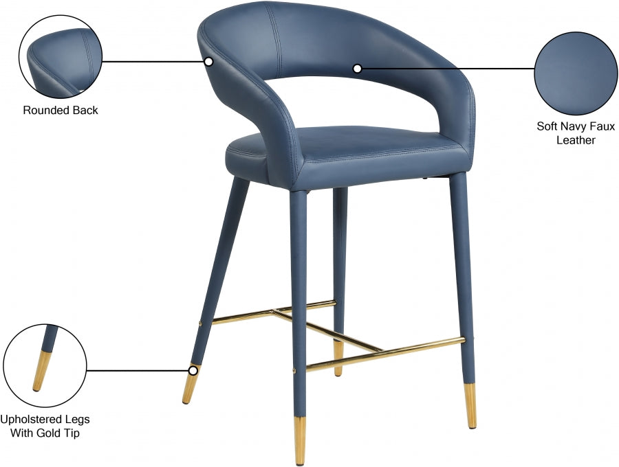 Tabouret en similicuir Destiny