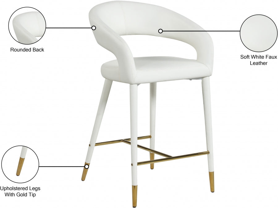 Tabouret en similicuir Destiny