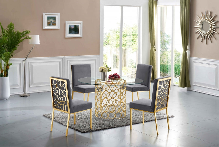 Table à manger en opale