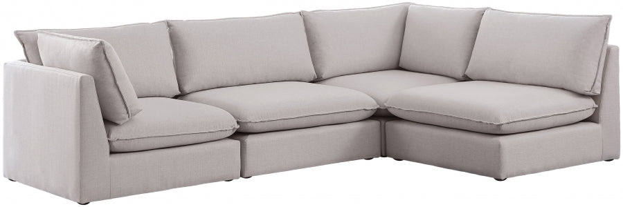 Sectionnel modulaire en lin Mackenzie