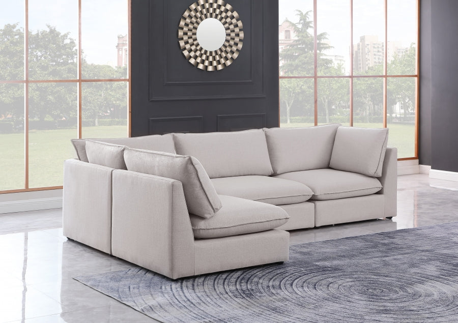 Sectionnel modulaire en lin Mackenzie