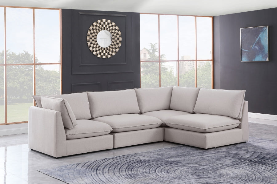 Sectionnel modulaire en lin Mackenzie