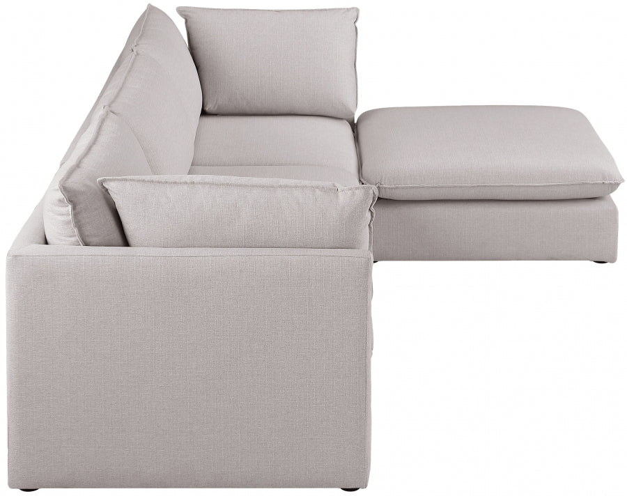 Sectionnel modulaire en lin Mackenzie