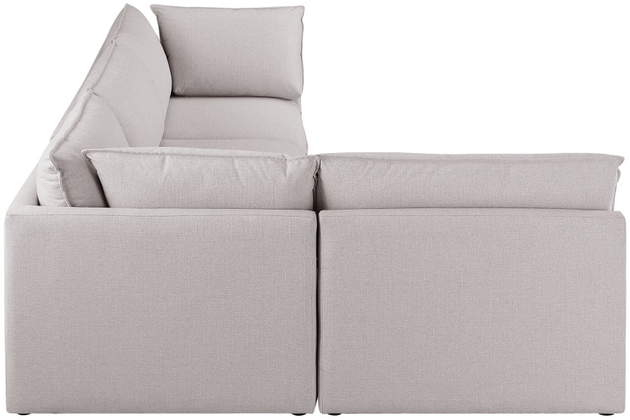 Sectionnel modulaire en lin Mackenzie