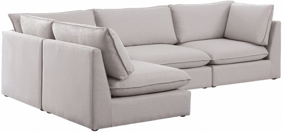 Sectionnel modulaire en lin Mackenzie