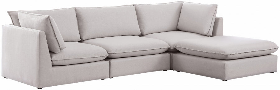 Sectionnel modulaire en lin Mackenzie