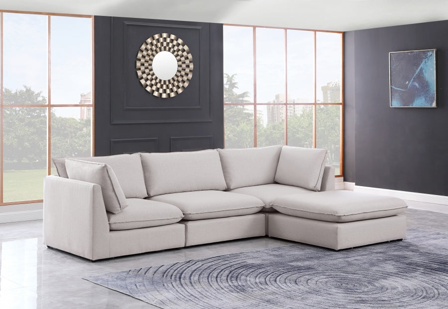 Sectionnel modulaire en lin Mackenzie