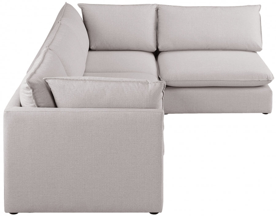 Sectionnel modulaire en lin Mackenzie