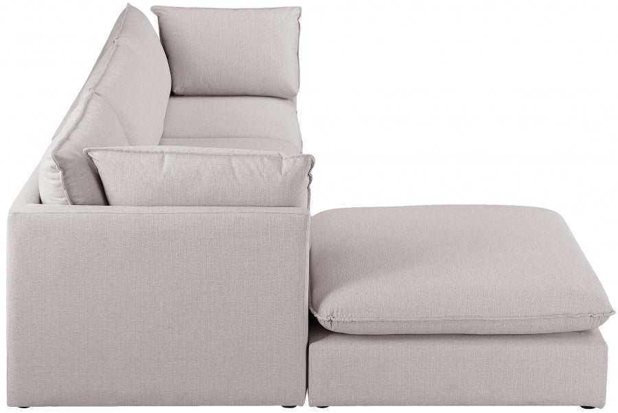 Sectionnel modulaire en lin Mackenzie