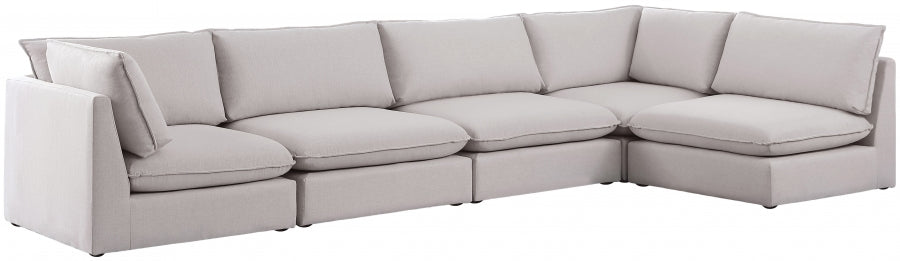 Sectionnel modulaire en lin Mackenzie