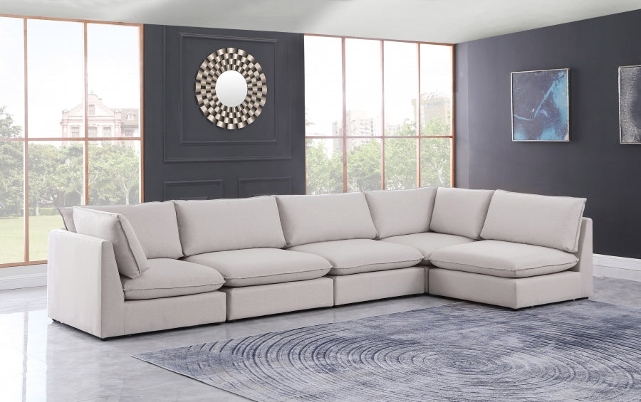 Sectionnel modulaire en lin Mackenzie