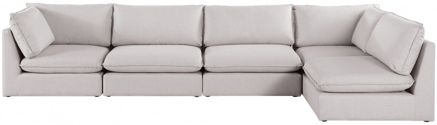 Sectionnel modulaire en lin Mackenzie