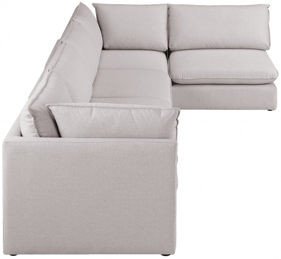 Sectionnel modulaire en lin Mackenzie