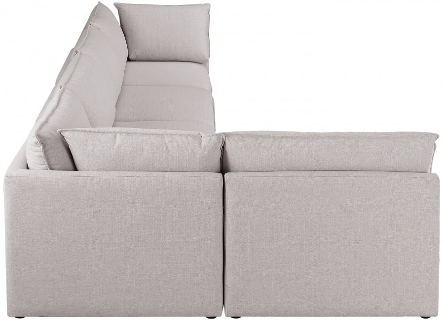 Sectionnel modulaire en lin Mackenzie