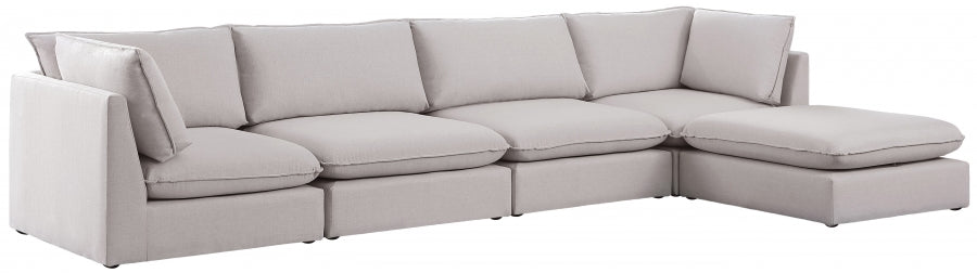 Sectionnel modulaire en lin Mackenzie
