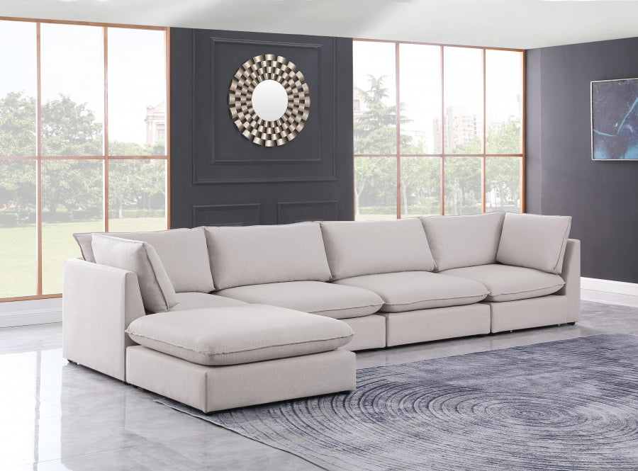 Sectionnel modulaire en lin Mackenzie