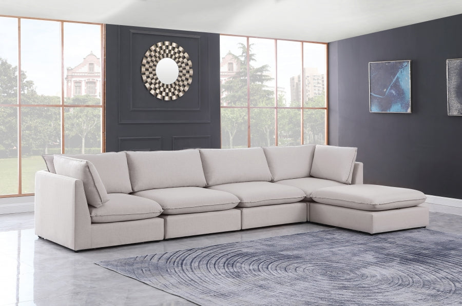 Sectionnel modulaire en lin Mackenzie