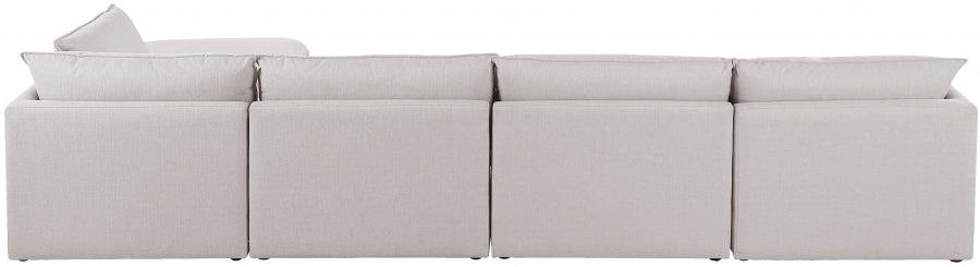 Sectionnel modulaire en lin Mackenzie