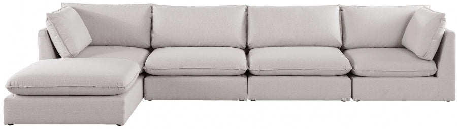 Sectionnel modulaire en lin Mackenzie