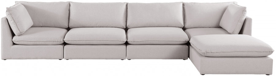 Sectionnel modulaire en lin Mackenzie