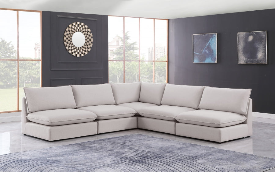 Sectionnel modulaire en lin Mackenzie