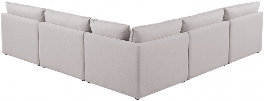 Sectionnel modulaire en lin Mackenzie