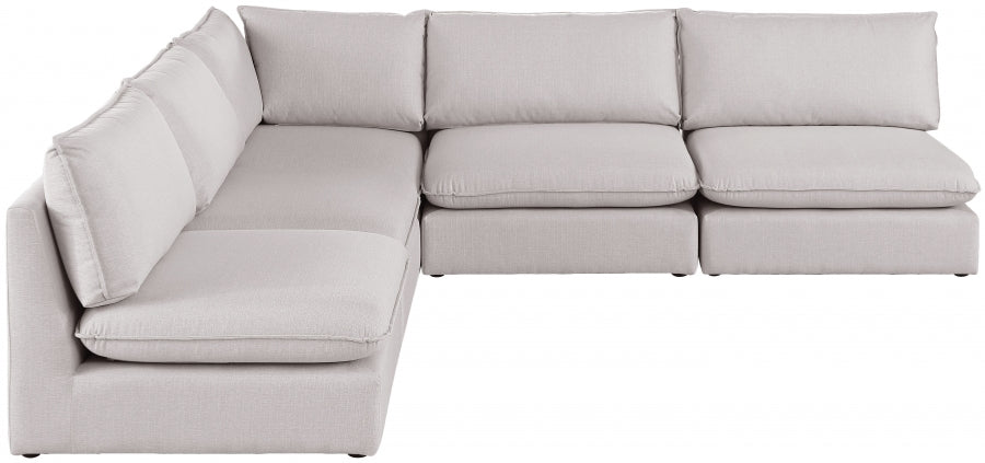 Sectionnel modulaire en lin Mackenzie