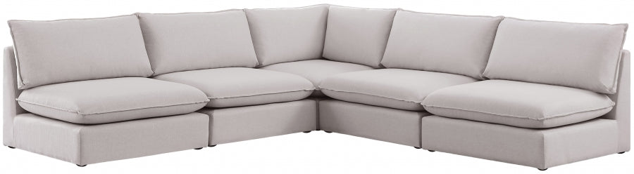 Sectionnel modulaire en lin Mackenzie