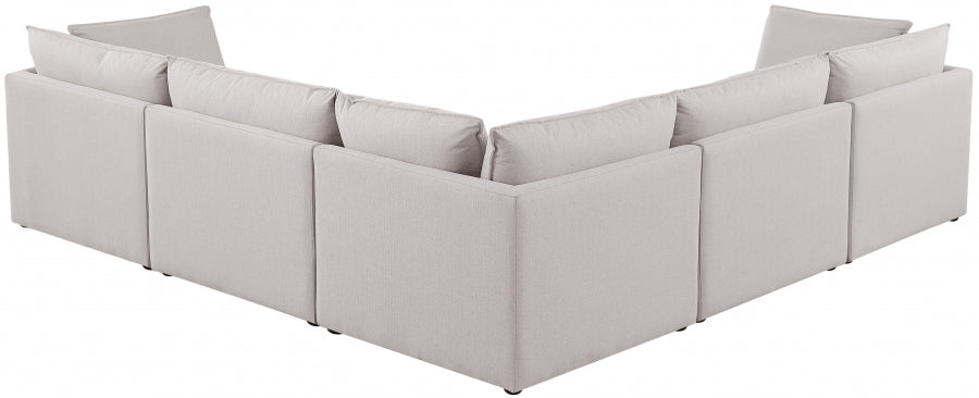 Sectionnel modulaire en lin Mackenzie