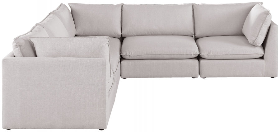 Sectionnel modulaire en lin Mackenzie