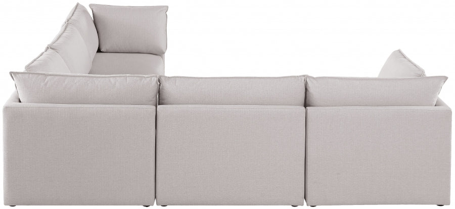 Sectionnel modulaire en lin Mackenzie