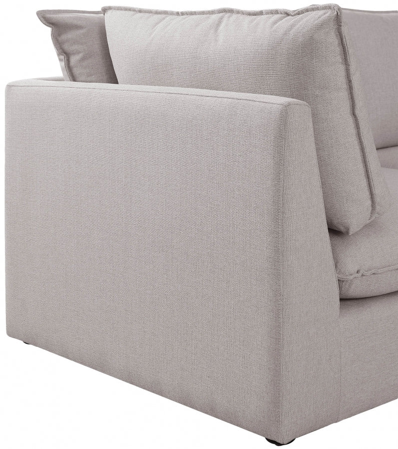 Sectionnel modulaire en lin Mackenzie